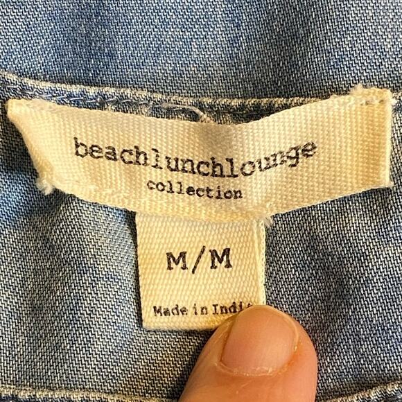 beachlunchlounge Lyocel Lightweight Denim Dress Size Medium - Picture 5 of 6